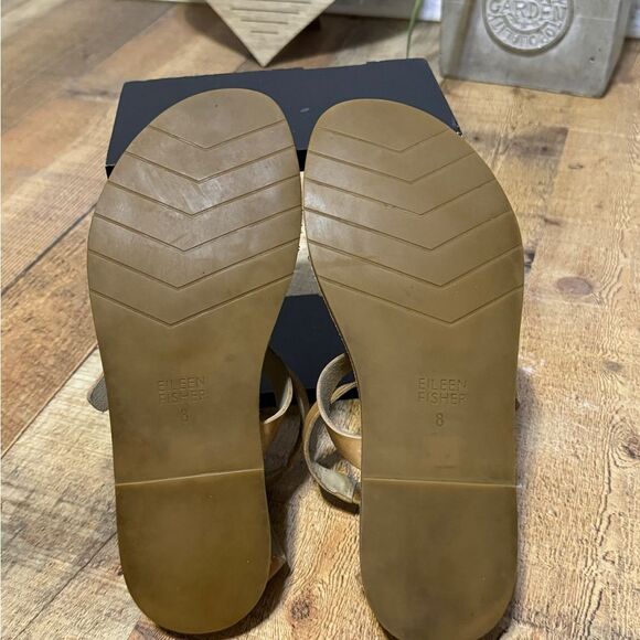 Eileen fisher tan leather sandals size 8 - Picture 9 of 9